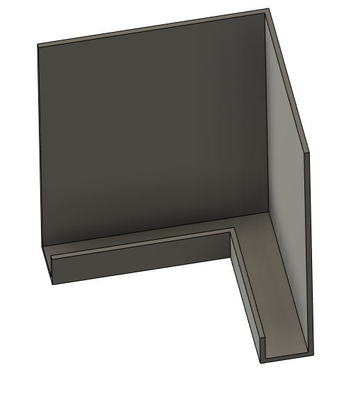 Eclisse d'angle habillage de bandeau simple laquage