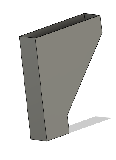 Cuvette de raccordement 60 x 80 laquage