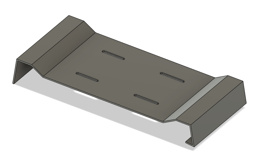 Patte de fixation sans pente laquage